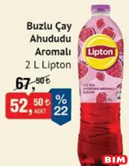 LİPTON BUZLU ÇAY AHUDUDU AROMALI 2 L fiyat ve kampanya bilgisi